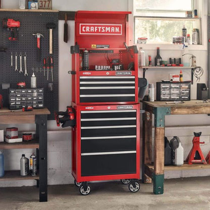 2000 Series 26-in W x 36.5-in H 5-Drawer Steel Rolling Cabinet (Red)