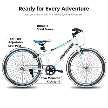 JOYSTAR Lubbock 20" 24" Kids Mountain Bike Single Speed Bicycle