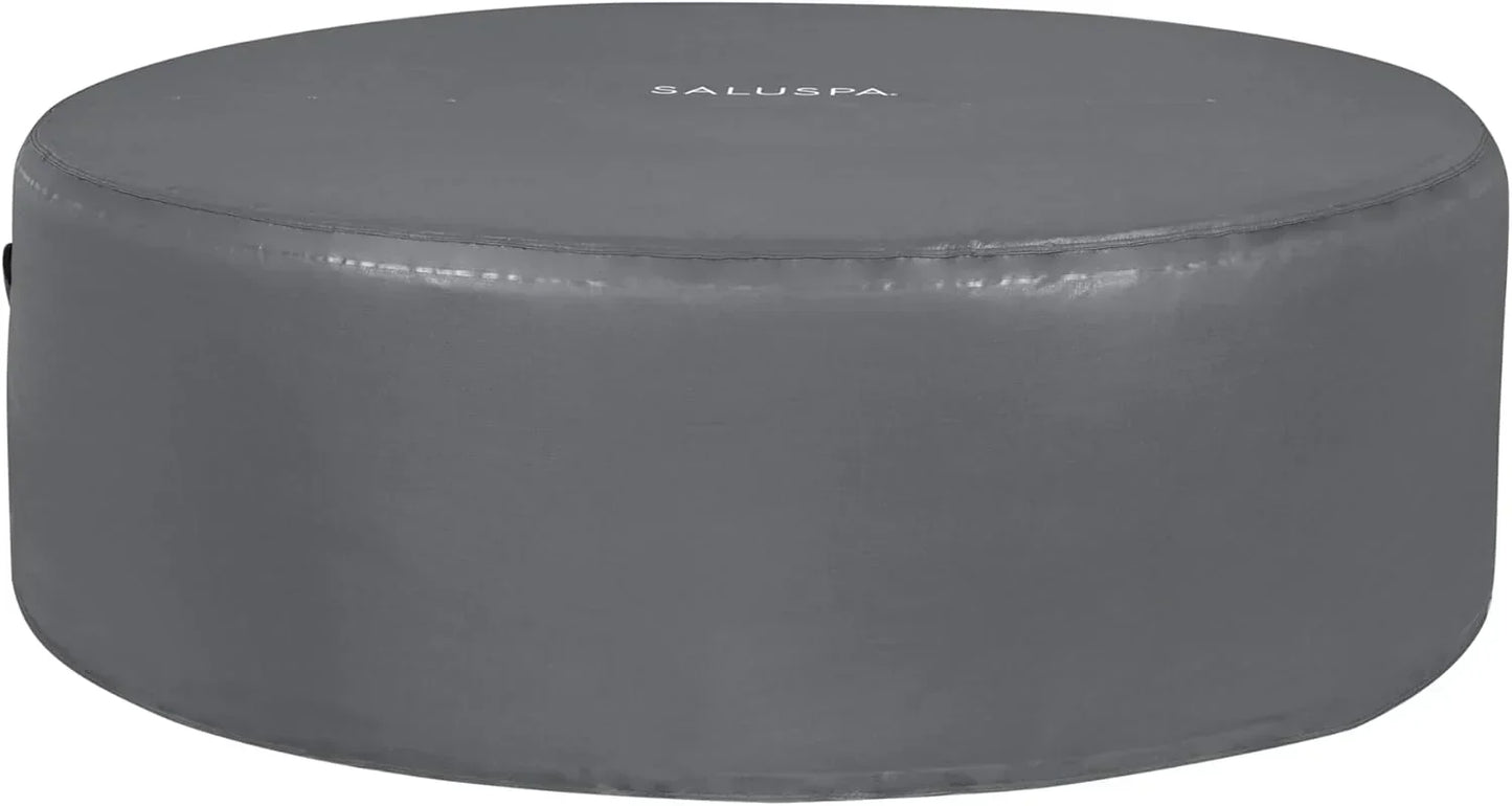 Inflatable Hot Tub Spa (71" x 26") | Portable Hot Tub with 2 Covers (1 Energy-Efficient Thermal Cover and 1 Standard Cover) | Fits Up to 2-4 Persons | Black